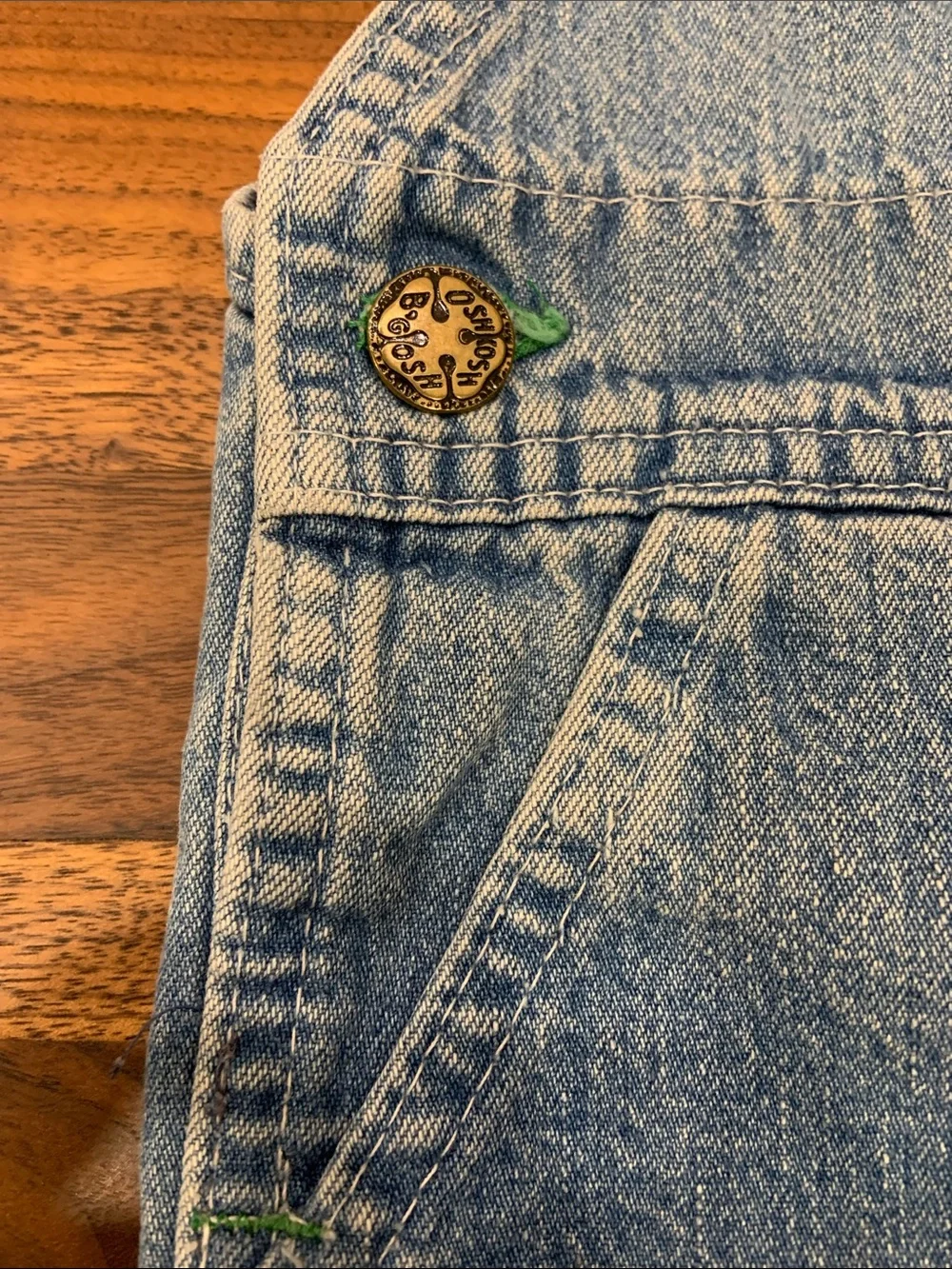 VTG OshKosh B'gosh Denim Baby Overalls Made In USA 6M - Perfect Condition
